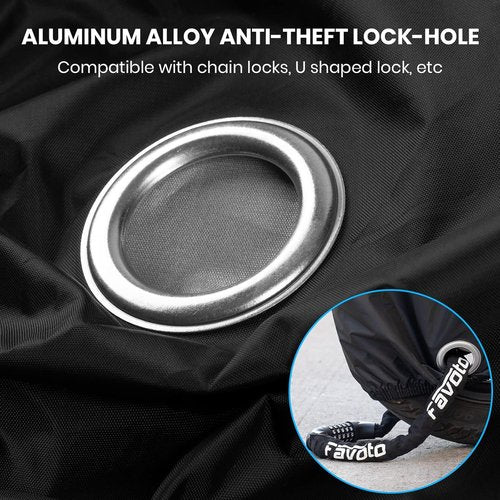 Favoto Waterproof Bike Cover - XXL Outdoor Protection for 2 Bikes | Sun, Rain, Dust & Wind Shield