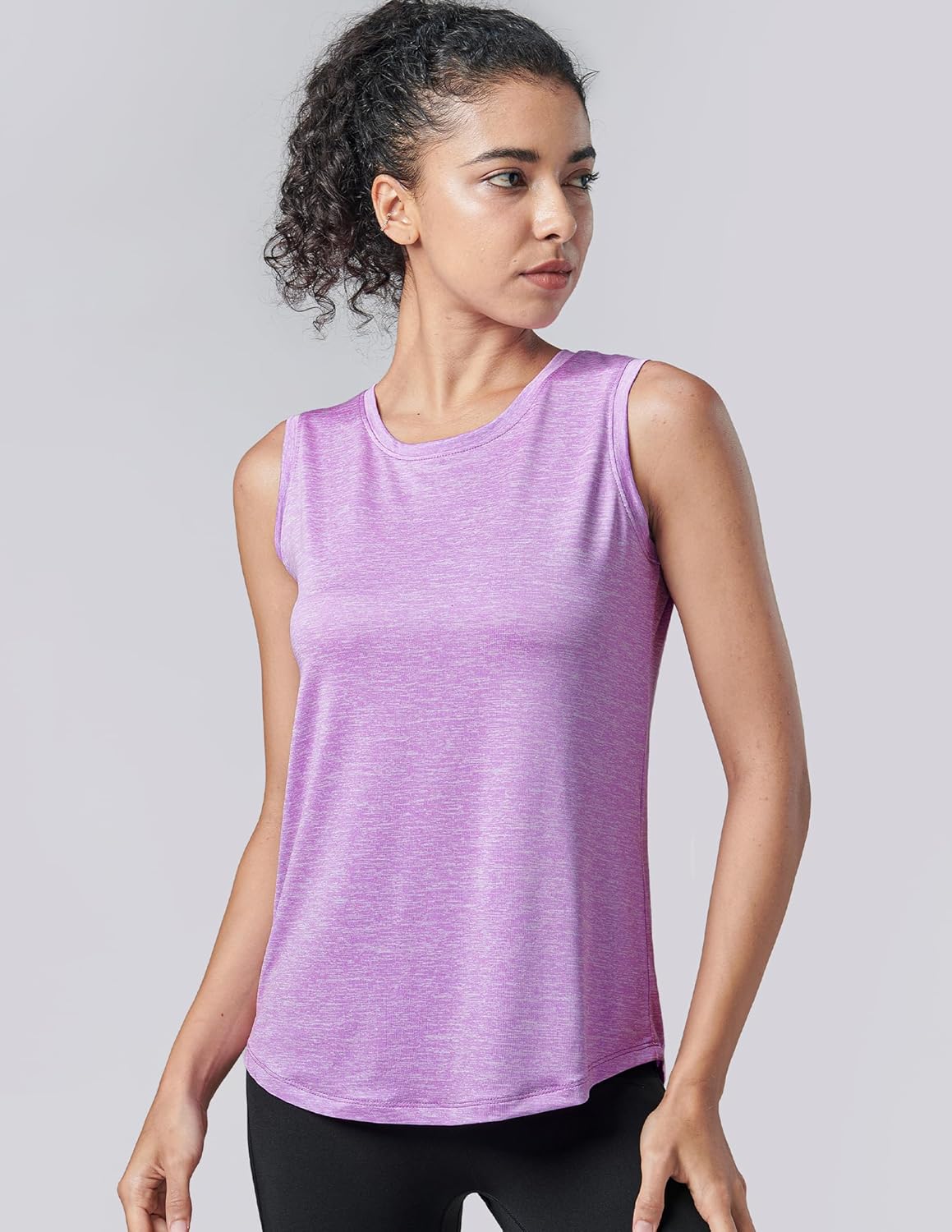 Skiennix 5 Pack Women's Workout Tank Tops - Wide Straps Athletic Sleeveless Shirts for Yoga & Tennis