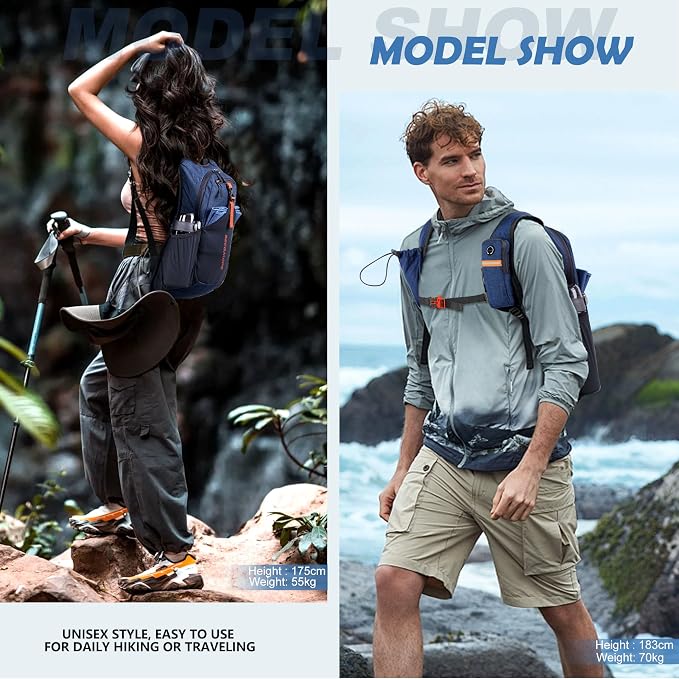 BECOJADDE 15L Small Hiking Backpack