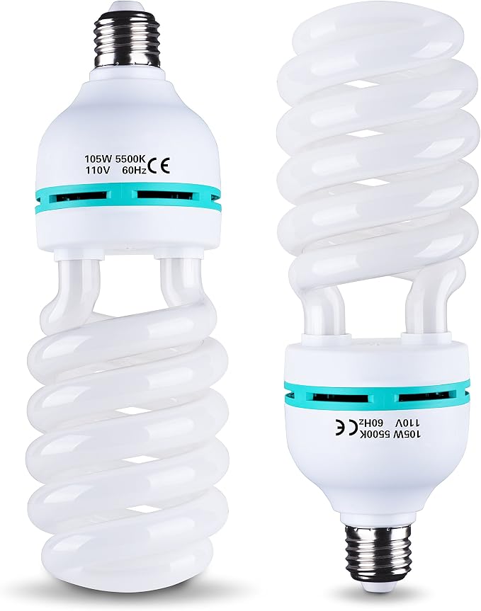 EMART Full Spectrum Light Bulb, 105W Spiral CFL 5500k Daylight