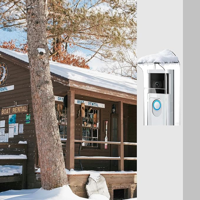 Transparent Plastic Doorbell Rain Cover Compatible