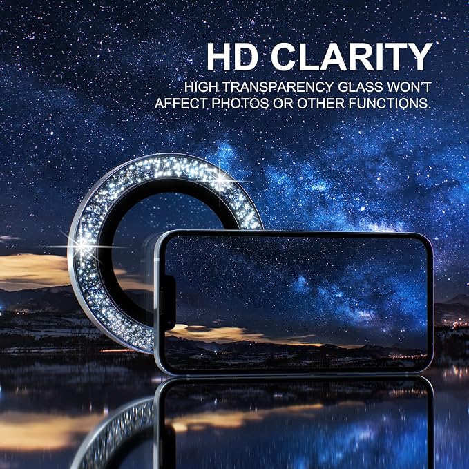 Choiche Compatible for iPhone 14 /iPhone 14 Plus Camera Lens Protector Bling