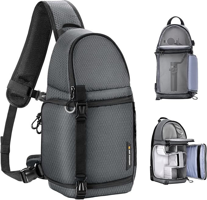 K&F CONCEPT Camera Sling Bag Crossbody Bag Camera Shoulder Backpack