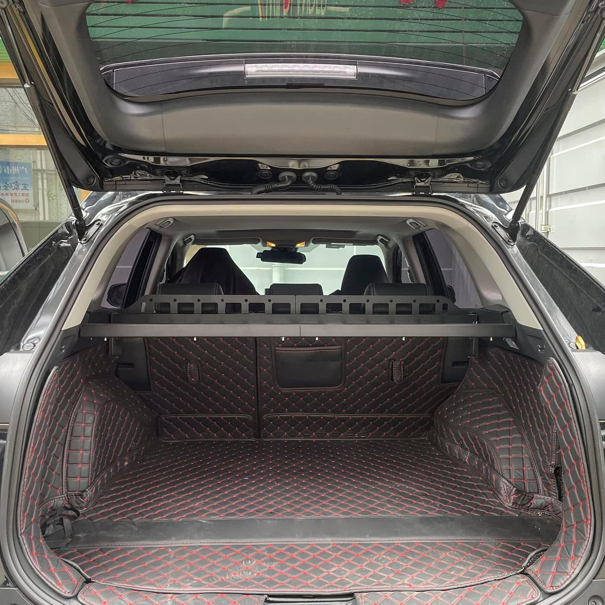 HIGH FLYING for Toyota RAV4 2019-2025 Car Accessories Modular Storage Molle Panel Cargo Shelf Organizer Luggage Carrier Rack Aluminum Alloy (with Split Cross Bar)