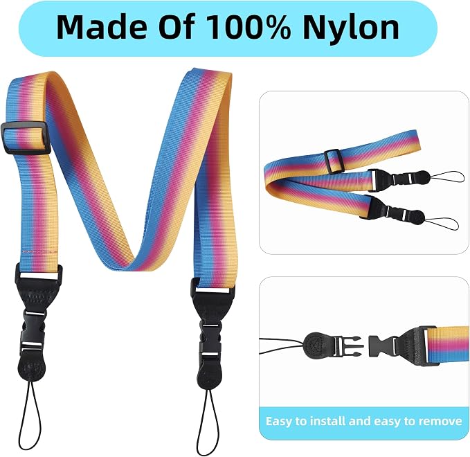 Camera Strap Kids :Comfortable iPad Strap Nylon Neck Lanyard