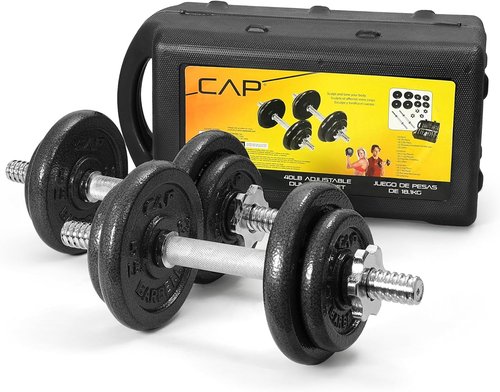 Cap Barbell Adjustable Dumbbell Weight Set - Versatile Fitness Solution | Multiple Weight Options