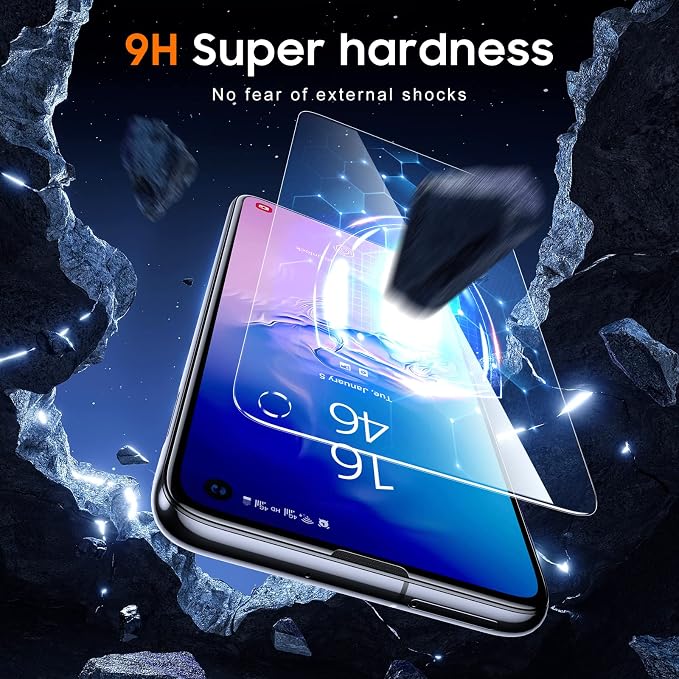 UniqueMe [3 Pack for Samsung Galaxy S10e Screen Protector, Tempered Glass 9H