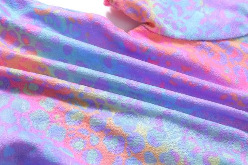 LUCKYGAL Girls Swimsuit Cover Up Kids Terry Swim Coverup Leopard Beach Pool Wraps, 3t 4t