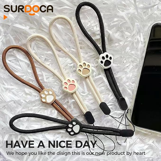SURDOCA Adjustable Phone Lanyard, Camera Wrist Strap, Nylon Wrist Lanyard