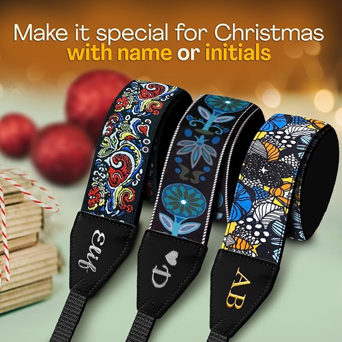 Art Tribute Custom Camera Strap Blue Sea