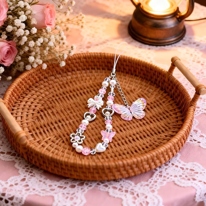 Beaded Camera Wrist Strap Cute Digital Camera Charm Lanyard, Phone Wristlet