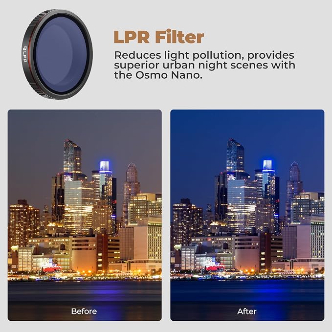 Freewell LPR Filter for DJI Osmo Nano – Clears Night Skies