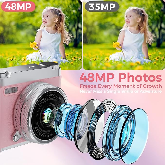 Upgrade Kids Selfie Camera, HD Digital Video Cameras