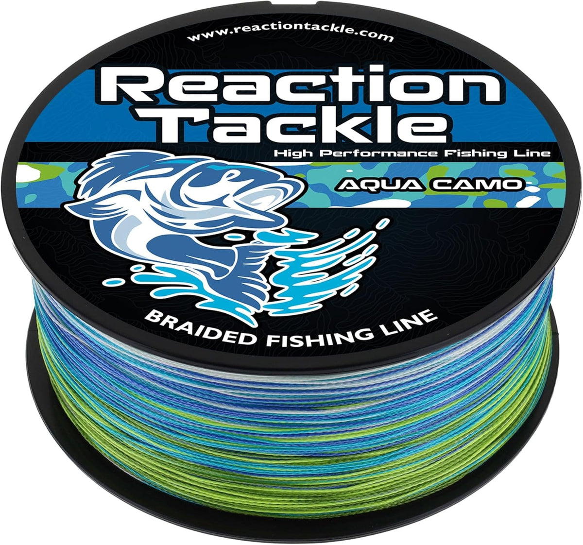 Reaction Tackle Braided Fishing Line - Pro Grade Performance for Saltwater & Freshwater - High Visibility Color Options
