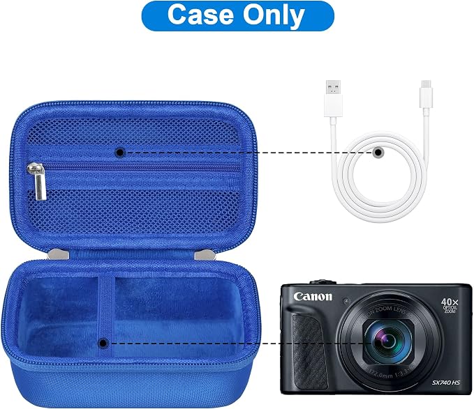 Canboc Carrying Case for Canon PowerShot SX740/ SX730/ SX720/ SX620/ G7X Mark
