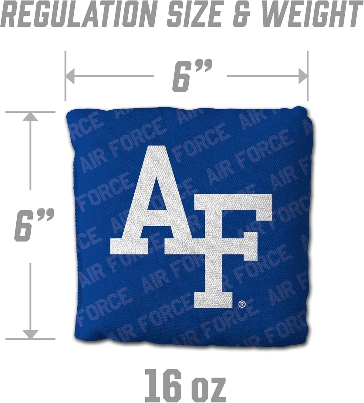 YouTheFan NCAA Cornhole Bags Set of 4 - All Weather Regulation 6” x 6” - 16oz Weight - Made in USA