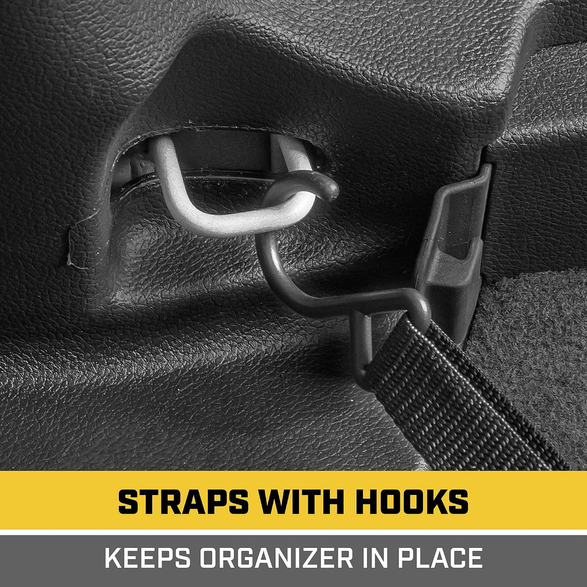 CAT® FlexTrunk Car Trunk Organizer and Storage - Collapsible Multi-Compartment Automotive Adjustable Multiple Pocket Expandable Sturdy Multipurpose Folding Cargo Store for Auto Backseat