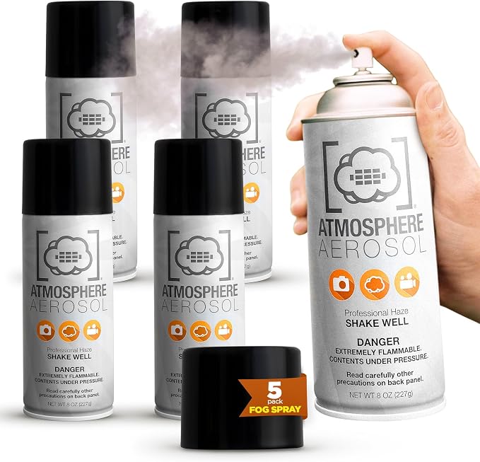 5 Pack Atmosphere Aerosol Haze/Fog Spray