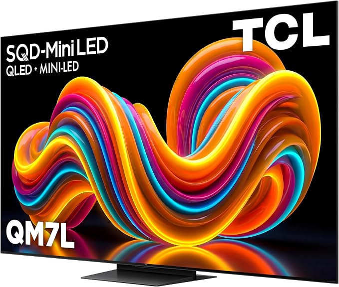 TCL 85 Inch Class QM7L Series | SQD-Mini-LED QLED Smart TV | 85QM7L, 2026 Model | 144Hz | Ultimate Color Ultra Brightness & Contrast | Google AI Bang & Olufsen | Voice Gaming Streaming Television