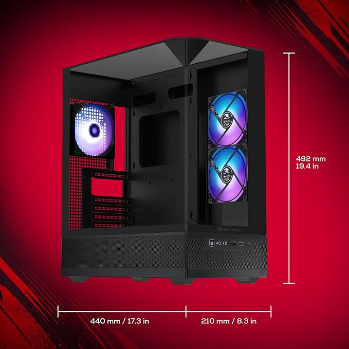 iBUYPOWER Element SE Gaming PC Desktop Computer AMD Ryzen 5 8400F CPU, NVIDIA GeForce RTX 3050 6GB GPU, 16GB DDR5 RAM, 1TB NVMe SSD, Windows 11 Home, Gamer Keyboard and Mouse - ESA5N3501
