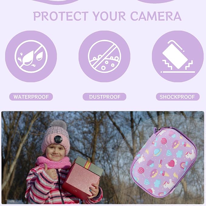 Leayjeen Kids Camera Case Compatible
