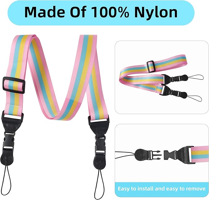 Camera Strap Kids :Comfortable iPad Strap Nylon Neck Lanyard