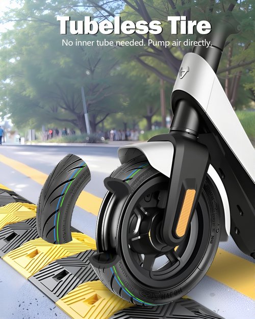 Felixstory 10x2.30-6.5 Tire Vacuum Tubeless Tire, Fit for NIU KQi2 Pro Electric Scooter, Replacement Front Rear Tyre, Non-slip, Explosion Proof 1pc