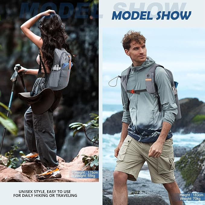 BECOJADDE 15L Small Hiking Backpack