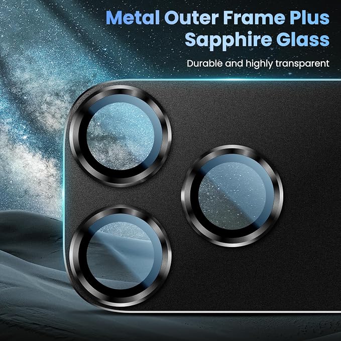 Uyiton Compatible with iPhone 17 Pro Max Camera Lens Protector