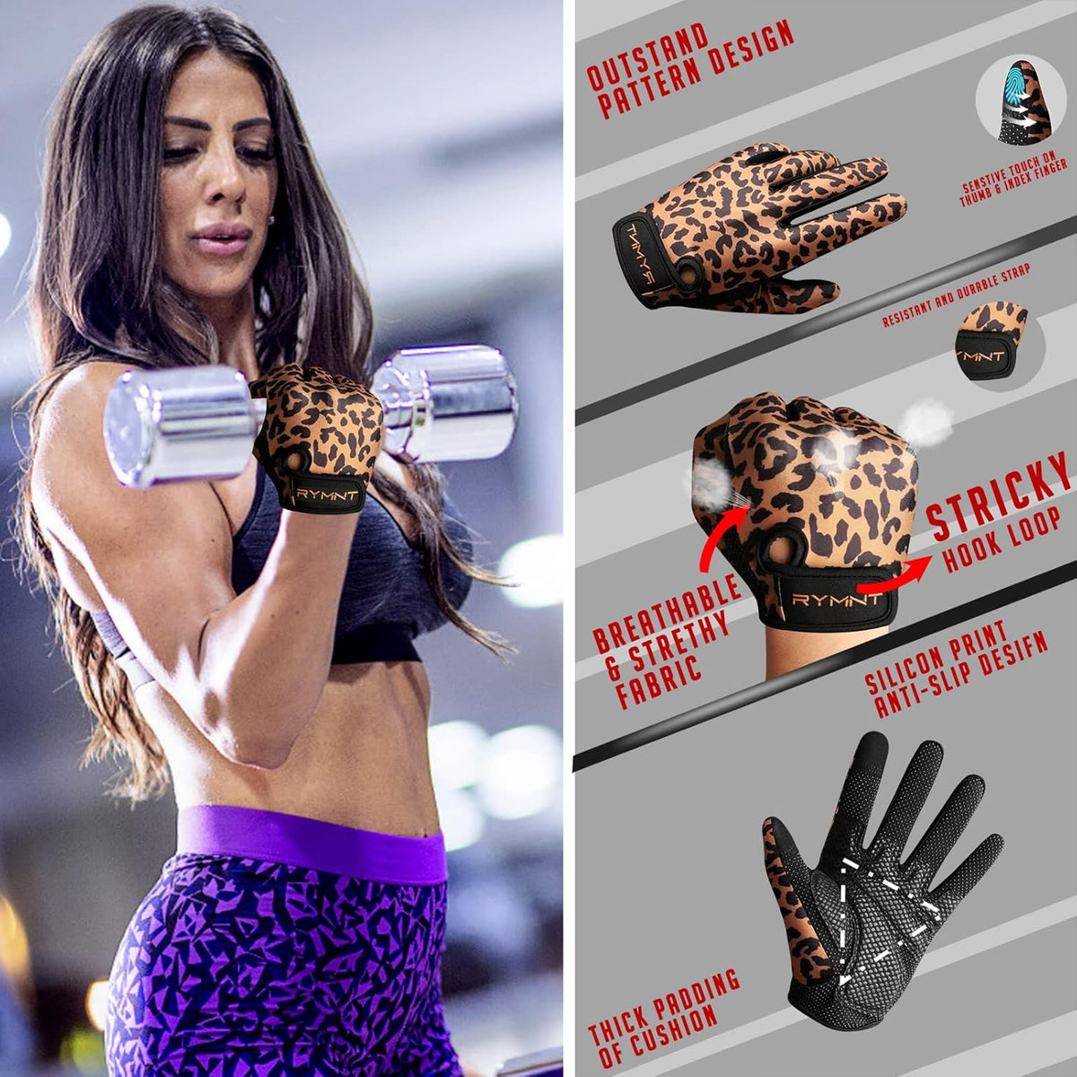 ZEROFIRE Full Finger Workout Gloves - Enhanced Grip & Palm Protection for Weightlifting | Unisex Fitness Gear
