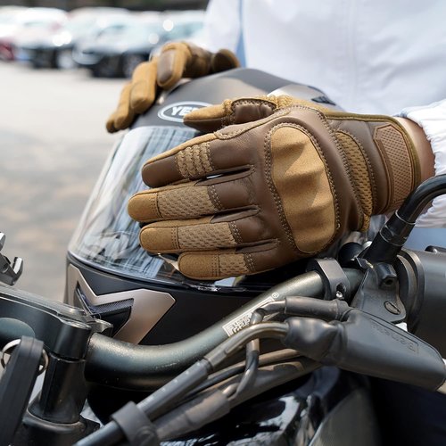 AXBXCX Motorcycle Gloves for Men - Touchscreen Capable, Durable Protection for Outdoor Riding