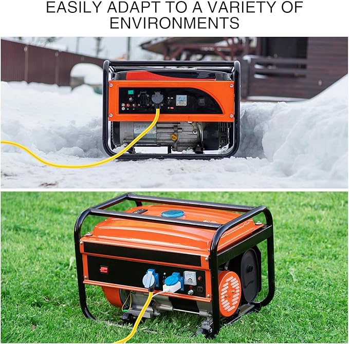 Kanayu 20 FT NEMA 5-20 Extension Cord, 5-20P Male Plug to 5-20/5-15R Female Receptacle, 20 Amp T-Blade Outlet Extension Power Cord with Indicator Light, 12 AWG, ETL Listed
