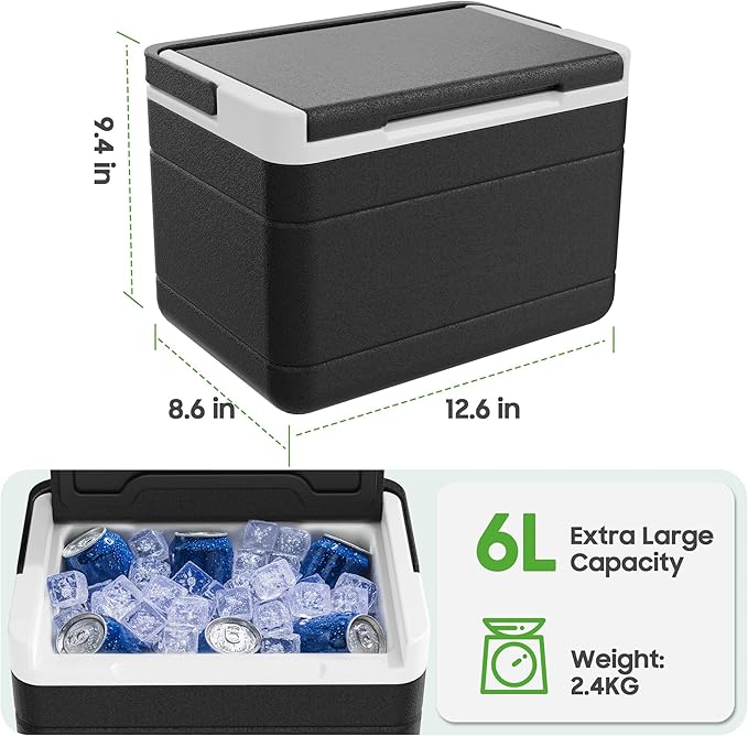 10L0L Golf Cart Ice Cooler Universal Insulated Portable Cooler Lightweight Ice Chest Box with Mounting Bracket Kit for Yamaha,EZGO,Club Car