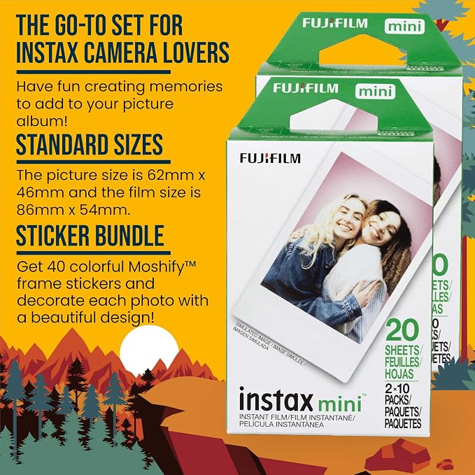 Fujifilm Instax Mini Film – Two Twin Packs of Instax Mini Fuji Film