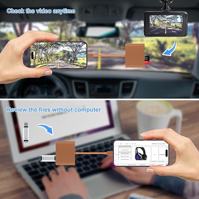 SD Card Reader, USB 3.0 Type C High Speed to SD/TF Card Adapter