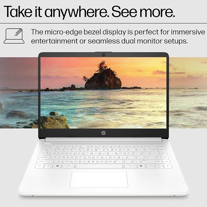 HP Essential 2026 Laptop, Office 365, Copilot AI, 8GB RAM, Intel Processor | Windows 11 Home S, WiFi 6 & Bluetooth, Camera, Fast Charge, Longtime battery life, Portable Design for Office & Student
