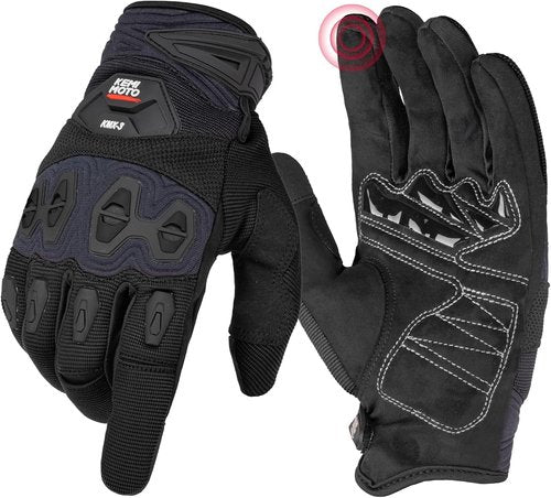 KEMIMOTO Dirt Bike Gloves - Touchscreen Silicone Protection for Men | Outdoor Sports & Racing