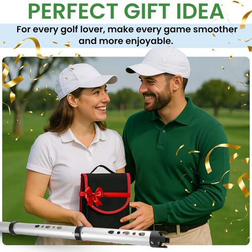 AUREXA Premium Golf Ball Retriever Telescopic Golf tees Golf Accessories Golf Gifts Golf Ball Cleaner Golf Ball Stamp Ball Bag Golf Ball Holder disc Golf Retriever Practice Golf Balls