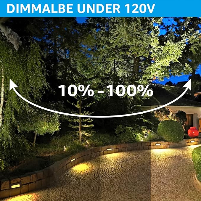 LEONLITE Update 5CCT LED Step Lights 120V-277V, Dimmable 4.5W 300LM Anti-Glare LED Deck Steps Stair Lights Outdoor, 1800K2700K3000K4000K5000K, CRI 90 & ETL, IP65 Waterproof, Oil Rubbed Bronze