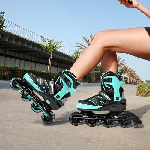 2PM SPORTS Kids Adjustable Inline Skates - Light Up Wheels for Ages 4-12 | Perfect for Beginners