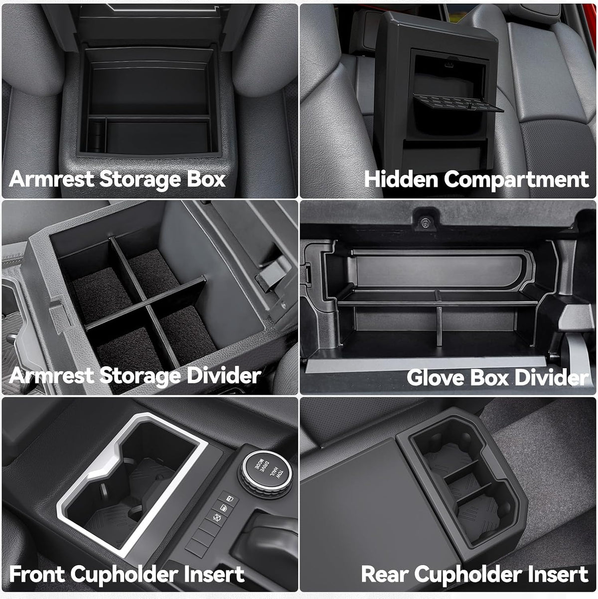 ELECFRESH Center Console Organizer for 2024-2026 Toyota Tacoma Accessories