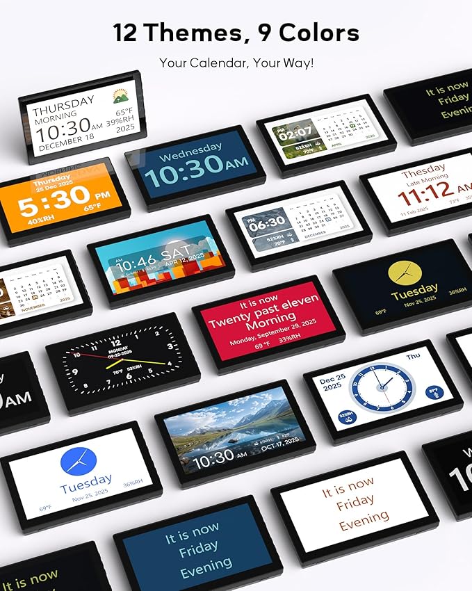 Mesqool 10.1" Dementia Clock for Seniors
