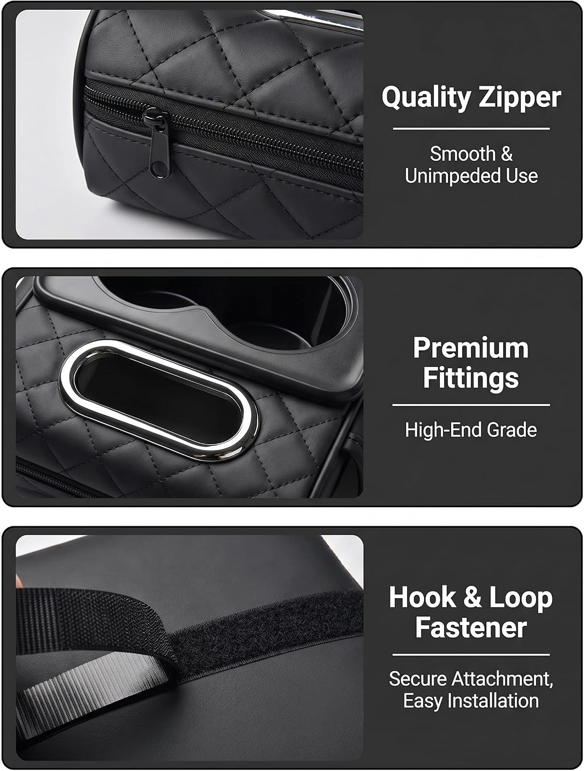 5-in-1 Car Center Console Cover Armrest Cushion with Cup Holder