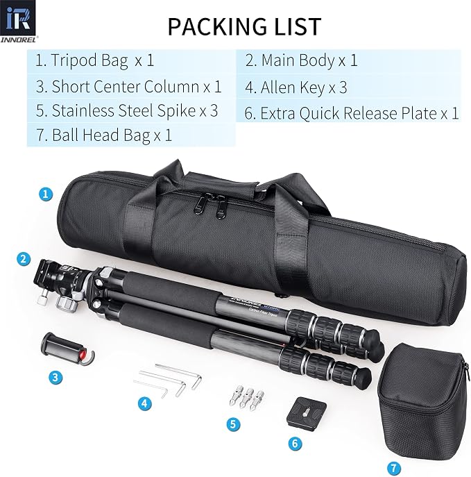 Carbon Fiber Tripod-INNOREL GT284C Professional Compact Tripod