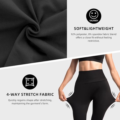 Ipletix Capri Leggings - High Waisted Buttery Soft Opaque Yoga Pants with Pockets | 2 Pack for Women