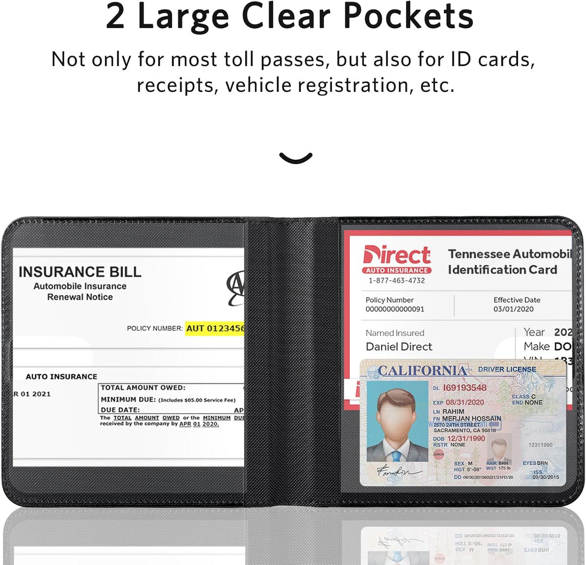 CoBak Car Registration and Insurance Holder for Men and Women