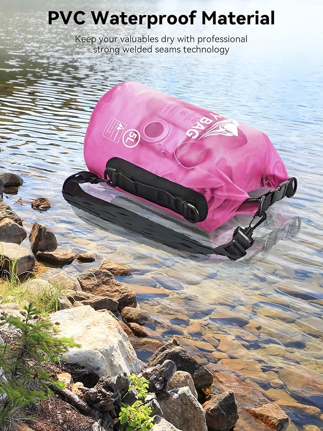 HEETA Dry Bag Waterproof for Women Men, 5L/10L/20L/30L/40L Roll Top Lightweight