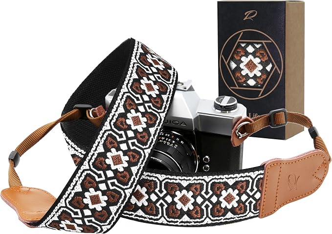 Padwa Lifestyle Brown Flower Camera Strap