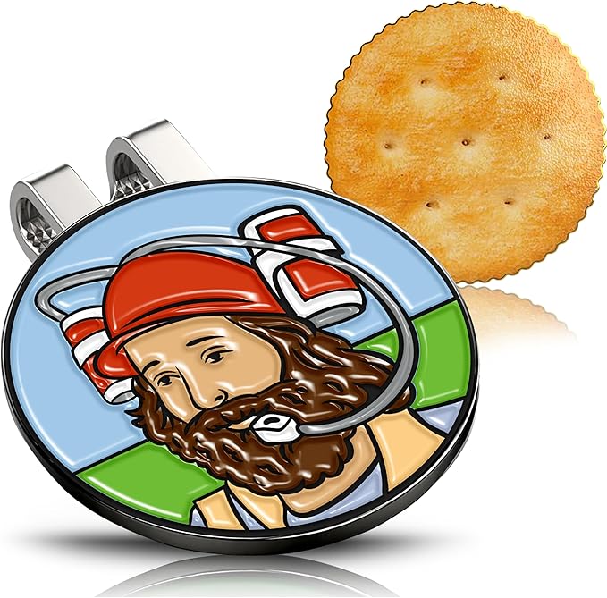Gilmore Cracker Golf Ball Marker and Magnetic Hat Clip, Plus Bonus Drunk Caddy GolfBall Marker - Fun, Unique, and Must-Have Golfing Accessories Gifts to Bring Laughter and Excitement to Every Round!