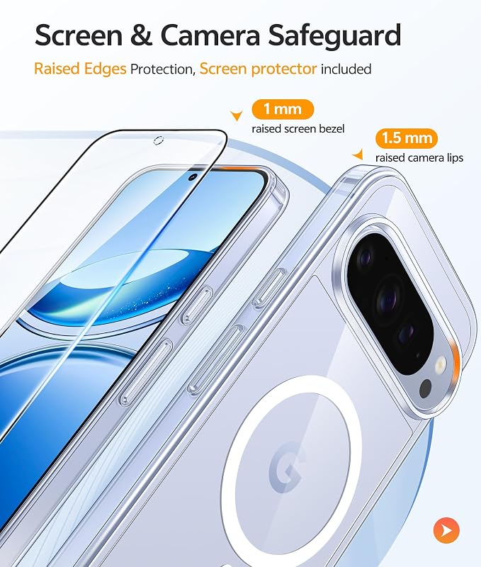 FNTCASE for Google Pixel 10 Pro Case: for Pixel 10 Case Anti Yellowing